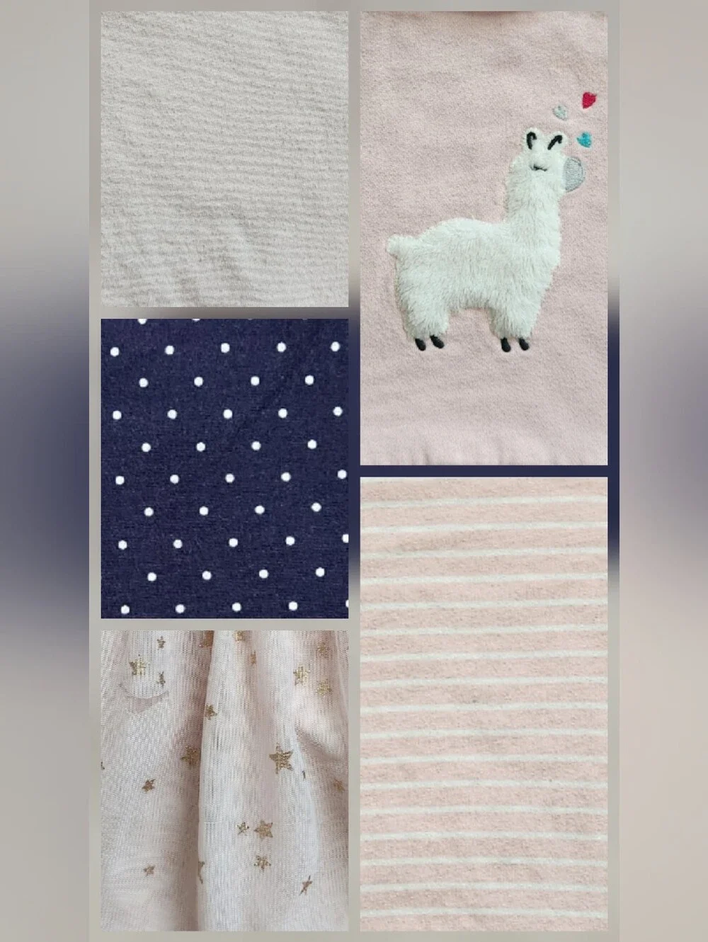 Girls 5T Ballerina Playdate Mix & Match Bundle | Pink, Navy, Gold | 4 Pieces
